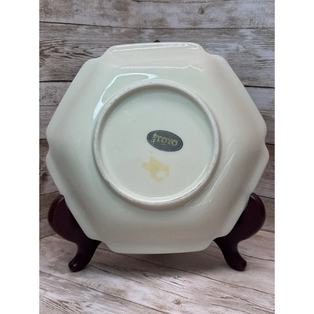 Vintage 1970 Japanese Toyo Porcelain‎ Samurai Motif Plate 8
